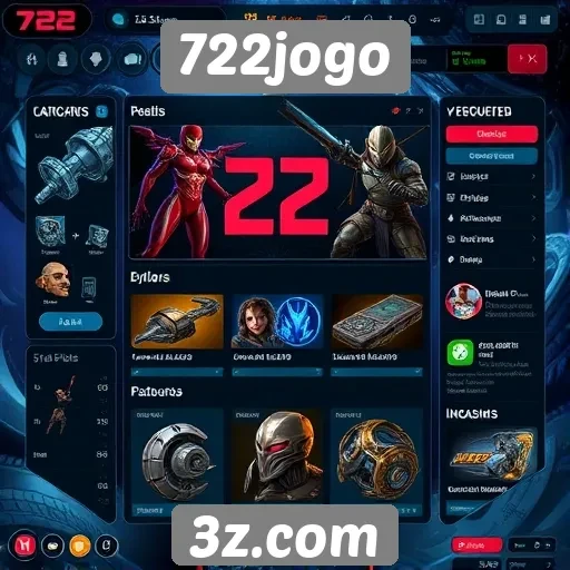 Análise da interface do usuário do site 722jogo